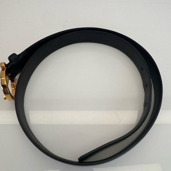 Salvatore Ferragamo Leather Gancini Black Belt Small main image 8